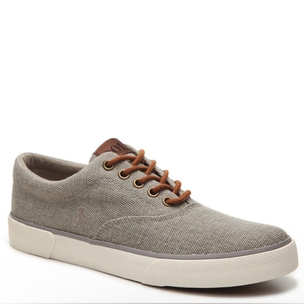 Polo Ralph Lauren Forestmont II Burlap Sneaker - Men's - Grey Size 10